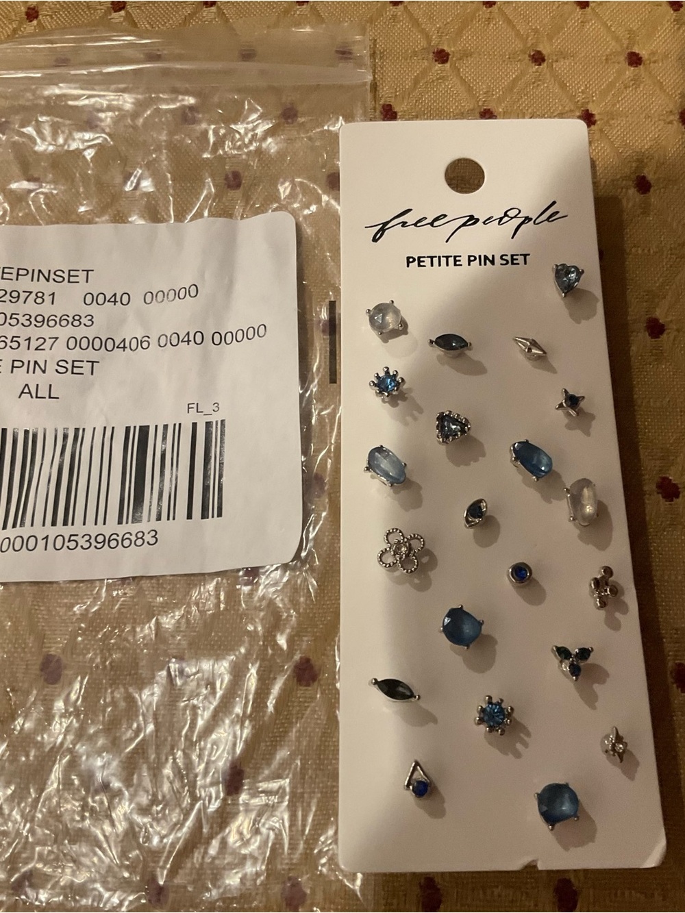 Free People Petite Blue Pin Set New